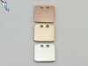 Square Stamping Blanks in Gold Filled, Rose Gold, Sterling Silver
