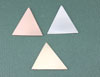 Triangle Stamping Blanks in Gold Filled, Rose Gold, Sterling Silver