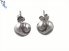 8mm Baseball Earrings