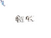 Sterling Silver Initial Post Earrings