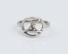 Sterling Silver Swimmer Circle Ring