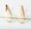 Long Teardrop Stud Earrings