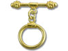 Vermeil Round Toggle