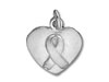 Awareness Ribbon on Heart Charm
