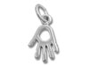 Sterling Silver Open Hand (Hand Print) Charm