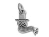 Sterling Silver Snowman with Scarf Charm