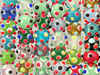 Round with Dots Glass Beads