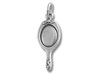 Sterling Silver Victorian Style Mirror Charm