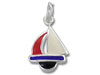 Sterling Silver Enamel Sailboat Charm