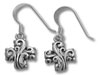 Filigree Design Cross Earrings