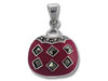 Enamel Purse Half Charm with Marcasite