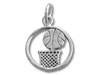 Basketball with Hoop Sports Charm
