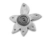 Silver Star with Spiral Charm