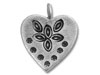 Silver Handcrafted Heart Charm