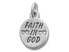 Sterling Silver Faith in God Charm