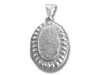 Silver Oval Locket with Designs