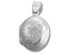 Silver Round Oval Locket with Designs