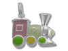 Sterling Silver Enamel Train with Multi Color