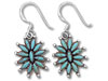 Silver Turquoise Design Earrings