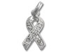 Awareness Ribbon with Clear Cz Stone