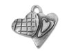 Silver Two Hearts Charm