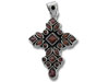 Garnet Cross Pendant