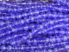 Czech 6mm Sapphire Crackle