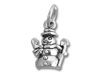 Sterling Silver One-side Snowman Charm