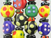 Multi-Color Ladybug Glass Bead