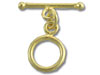 Plain Vermeil Toggle