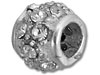 Cubic Zirconia Pava Spacer Bead