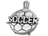 Silver Soccer Pendant