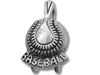 Silver Baseball Pendant