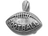 Silver Football Charm