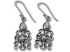 Silver Filigree Chandelier Earrings