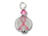 Lampwork Glass Awareness Ribbon Bead Charm