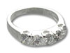 Round Cubic Zirconia Band Ring
