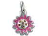 Sterling Silver Enamel Flower Charm