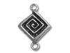 Silver Handcrafted Maze Charm