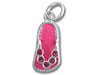 Pink Enamel Sandal with Pink Cz