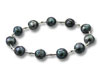 Grey Oval Freshwater Pearl Stretch Bracelet