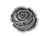 Sterling Silver Rose Button