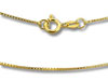 18" 1mm Gold Vermeil Box Chain
