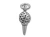 Sterling Silver Golf Ball On Tee Charm