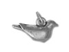 3D Silver Dove Charm