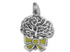 Enamel Oak Tree with Ribbon Charm