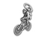 Sterling Silver Biker Charm