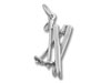 Ski with Ski Poles Charm
