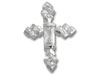 Silver CZ Cross Pendant
