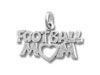 Sterling Silver Football Mom Charm